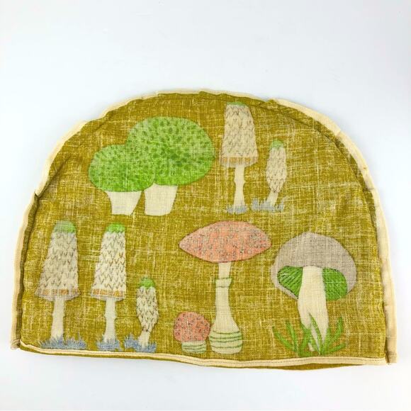 Vintage Mushroom Tea Cozy Fabric Cover - Picture 4 of 4